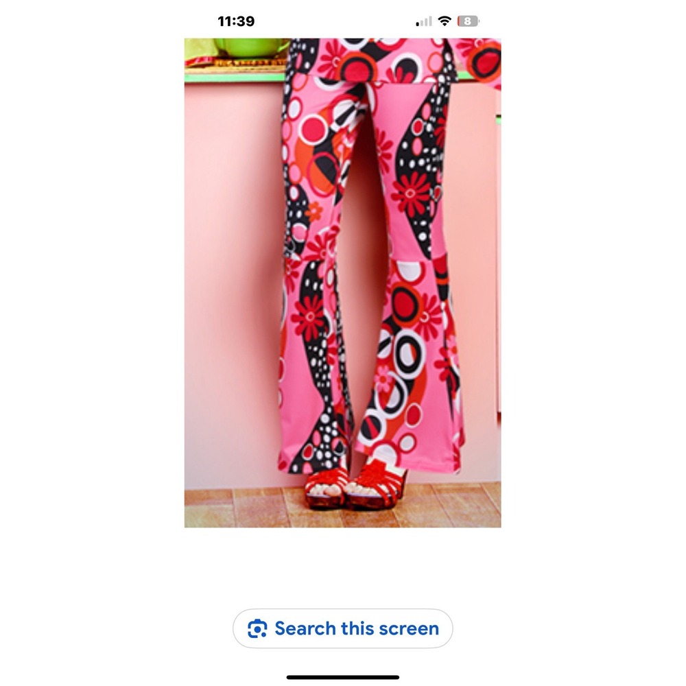 Amazon Somsoc 7 Hippie 70's Flared Pants Size Small